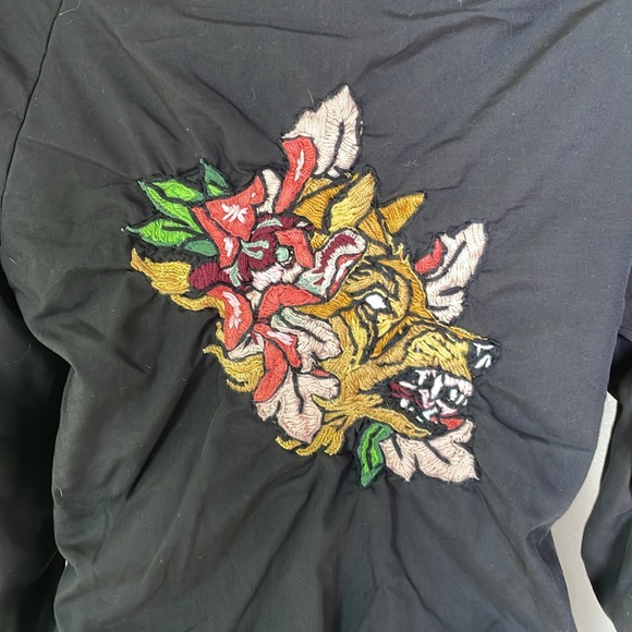 Custom wold and peony hand stitched jacket - Picture 2 of 6